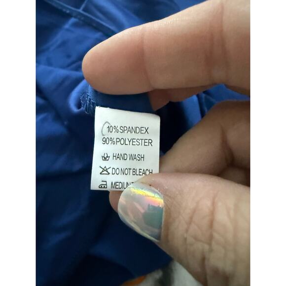 Blue Fitted Dress By OYS Size Large NWOT - Picture 5 of 6